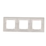 SIMON BASIC STANDARD WMYZ-04321x-1013 Ramka 3-krotna do wersji bryzgoszczelnej IP44 z kompletem uszczelek; biały