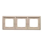 SIMON BASIC STANDARD WMYZ-04321x-9013 Ramka 3-krotna do wersji bryzgoszczelnej IP44 z kompletem uszczelek; beż