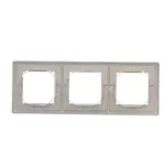SIMON BASIC STANDARD WMYZ-04321x-H013 Ramka 3-krotna do wersji bryzgoszczelnej IP44 z kompletem uszczelek; satynowy