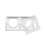 SIMON BASIC STANDARD WMYZ-04221x-1013 Ramka 2-krotna do wersji bryzgoszczelnej IP44 z kompletem uszczelek; biały