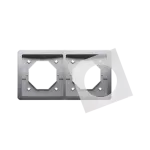 SIMON BASIC STANDARD WMYZ-04221x-J013 Ramka 2-krotna do wersji bryzgoszczelnej IP44 z kompletem uszczelek; stal inox