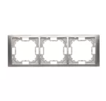 SIMON BASIC NEOS WMYZ-04320N-4013 Ramka 3-krotna NEOS – uniwersalna poziom i pion; srebrny mat