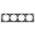 SIMON BASIC NEOS WMYZ-04420N-4013 Ramka 4-krotna NEOS – uniwersalna poziom i pion; srebrny mat