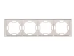 SIMON BASIC NEOS WMYZ-04420N-4013 Ramka 4-krotna NEOS – uniwersalna poziom i pion; srebrny mat