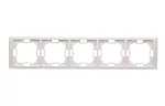 SIMON BASIC NEOS WMYZ-04520N-1013 Ramka 5-krotna NEOS – uniwersalna poziom i pion; biały