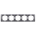SIMON BASIC NEOS WMYZ-04520N-4013 Ramka 5-krotna NEOS – uniwersalna poziom i pion; srebrny mat