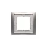 SIMON BASIC NEOS WMYZ-04121N-J013 Ramka 1-krotna NEOS do wersji bryzgoszczelnej IP44 z uszczelką; stal inox