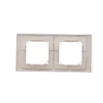SIMON BASIC NEOS WMYZ-04221N-J013 Ramka 2-krotna NEOS do wersji bryzgoszczelnej IP44 z kompletem uszczelek; stal inox