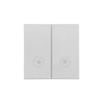 SIMON 55 WMDL-K019Lx-143 Klawisz podwójny z oczkami z piktogramami krzyżowymi do: SW7/2L2M; Aluminium mat
