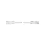 SIMON 480 TS48-CR2010-9 Przewód zasilający 3x2.5mm2 złącze męskie i żeńskie 3-polowe sys. Wieland; biały; 1 m