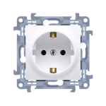 SIMON 10 WC-GSZ1xxx-01-11xx Gniazdo wtyczkowe Schuko pojedyncze (moduł) 16A, 250V~, zaciski śrubowe; biały