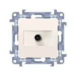 SIMON 10 wc-ak1xxxx-01-41xx Gniazdo antenowe pojedyncze końcowe (moduł). Do instalacji indywidualnych; kremowy