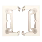 SIMON 10 WC-SCxxxxxxx-41xx Puszka natynkowa pojedyncza, składana. Głębokość 40 mm; kremowy