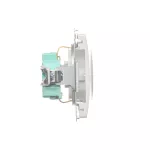 SIMON BASIC WMUW-02110x-1011 Gniazdo wtyczkowe z uziemieniem Schuko (moduł) 16A, 250V~, zaciski śrubowe; biały