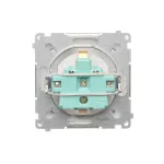 SIMON BASIC WMUW-02110x-1011 Gniazdo wtyczkowe z uziemieniem Schuko (moduł) 16A, 250V~, zaciski śrubowe; biały