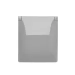 SIMON AQUACLICK WA-CGSZ1Cx-xx-16xx Gniazdo wtyczkowe natynkowe, Schuko, pojedyncze, klapka w kolorze pokrywy, IP44, 16A, 250V~, szybkozłącza; szary