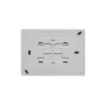 SIMON AQUACLICK WA-CGSZ2xx-xx-16xx Gniazdo wtyczkowe natynkowe, Schuko, podwójne kompaktowe, klapka w kolorze pokrywy, IP44, 16A, 250V~, zaciski śrubowe; szary
