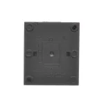 SIMON AQUACLICK WA-CGSZ1Cx-xx-49xx Gniazdo wtyczkowe natynkowe, Schuko, pojedyncze, klapka w kolorze pokrywy, IP44, 16A, 250V~, szybkozłącza; czarny mat