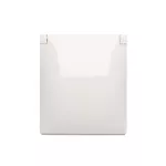 SIMON AQUACLICK WA-CGSZ1Cx-xx-11xx Gniazdo wtyczkowe natynkowe, Schuko, pojedyncze, klapka w kolorze pokrywy, IP44, 16A, 250V~, szybkozłącza; biały