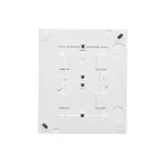 SIMON AQUACLICK WA-CGSZ4Zx-xx-11xx Gniazdo wtyczkowe natynkowe Schuko 4-krotne, klapka w kolorze pokrywy, z przesłonami torów prądowych, IP44, 16A, 250V~, zaciski śrubowe; biały