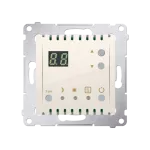 SIMON 54 WMDR-141xx1-041 Regulator temperatury z wyświetlaczem z czujnikiem wewnętrznym (moduł) 16(2) A, 230V~; kremowy