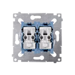 SIMON 54 WMDL-06021x-0xx Łącznik schodowy podwójny z podświetleniem (mechanizm) 10AX, 250V~, szybkozłącza Posiada 2 niezależne układy podświetlenia