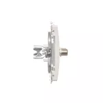 SIMON BASIC WMUA-05xxx2-1011 Gniazdo antenowe typu F podwójne (moduł); biały