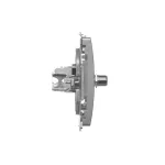 SIMON BASIC WMUA-0510xx-H011 Gniazdo antenowe typu F + RJ45 kat.6 (moduł); satynowy