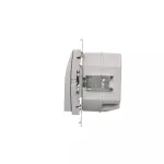 SIMON 54 WMDO-Sxxxx1-043 Oprawa oświetleniowa LED, 230 V AC, 1.1 W, białe ciepłe 3100 K; srebrny mat