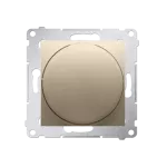 SIMON 54 WMDS-004xLx-044 Ściemniacz obrotowy do LED ściemnialnych 230 V (moduł) 2–250 W; złoty mat. Maksymalna ilość zródeł LED - 10 szt.