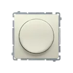 SIMON BASIC WMUR-01010x-9011 Ściemniacz naciskowo-obrotowy jednobiegunowy do LED ściemnialnych 230V (moduł); beż