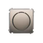 SIMON BASIC WMUR-01010x-H011 Ściemniacz naciskowo-obrotowy jednobiegunowy do LED ściemnialnych 230V (moduł); satynowy