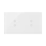 SIMON 54 TOUCH WMDZ-01119S-070 Panel dotykowy S54 Touch, 2 moduły, 2 pola dotykowe pionowe + 2 pola dotykowe pionowe, biała perła