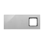 SIMON 54 TOUCH WMDZ-01107S-071 Panel dotykowy S54 Touch, 3 moduły, 1 pole dotykowe + 2 pola dotykowe pionowe + 1 otwór na osprzęt S54, srebrna mgła