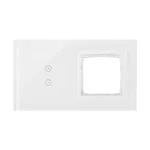 SIMON 54 TOUCH WMDZ-01110S-070 Panel dotykowy S54 Touch, 2 moduły, 2 pola dotykowe pionowe + 1 otwór na osprzęt S54, biała perła