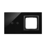 SIMON 54 TOUCH WMDZ-01109S-073 Panel dotykowy S54 Touch, 2 moduły, 2 pola dotykowe poziome + 1 otwór na osprzęt S54, zastygła lawa