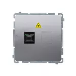 SIMON BASIC WMUK-051012-J011 Gniazdo światłowodowe / optyczne pojedyncze SC/APC (moduł); stal inox