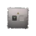 SIMON BASIC WMUK-051012-J011 Gniazdo światłowodowe / optyczne pojedyncze SC/APC (moduł); stal inox
