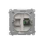 SIMON BASIC WMUK-051012-J011 Gniazdo światłowodowe / optyczne pojedyncze SC/APC (moduł); stal inox