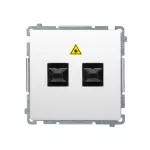 SIMON BASIC WMUK-051022-1011 Gniazdo światłowodowe / optyczne podwójne SC/APC (moduł); biały
