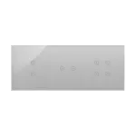 SIMON 54 TOUCH WMDZ-01142S-071 Panel dotykowy S54 Touch, 3 moduły, 2 pola dotykowe pionowe + 2 pola dotykowe poziome + 4 pola dotykowe srebrna mgła