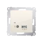 SIMON 54 WMD7-501385-041 Odbiornik Bluetooth z ładowarką USB; kremowy