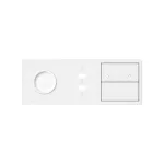 SIMON 100 W100-10020319x-230 Panel 3-krotny: 1 gniazdo + 1 podwójna ładowarka USB + 1 sterownik żaluzjowy + 1 klawisz; biały mat