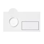 SIMON 100 W100-10020192x-230 Panel 2-krotny IP44: 1 gniazdo + 1 klawisze; biały mat