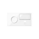 SIMON 100 W100-10020231x-130 Panel 2-krotny: 1 gniazdo + 1 ściemniacz + 1 ładowarka USB (lewa strona); biały
