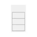 SIMON 100 W100-10020215x-230 Panel 2-krotny pion: 3 klawisze; biały mat