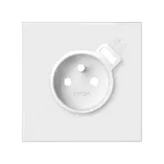 SIMON 100 W100-10020121x-130 Panel 1-krotny: gniazdo z ładowarką USB; biały