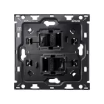 SIMON 100 W100-10010111x-039 Zestaw 1-krotny: 2 gniazda RJ45 cat 6