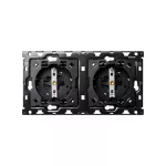 SIMON 100 W100-10010202x-039 Zestaw 2-krotny: 2 gniazda Schuko