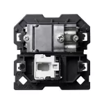 SIMON 100 W100-10000472x-039 Gniazdo antenowe R/TV-SAT zakończeniowe + komputerowe RJ45 kat.6 (mechanizm, bez ramki montażowej), zaciski śrubowe